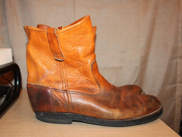 RED WING HERITAGE Pecos Brown Leather Roper Boots Size US 12 D Vintage ...