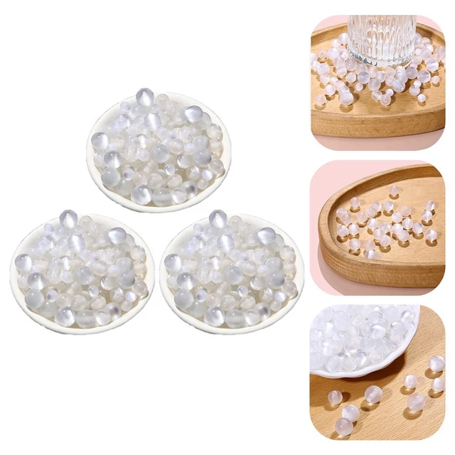 Pour fournitures de fabrication de bijoux perles d'espacement rondes blanches 10
