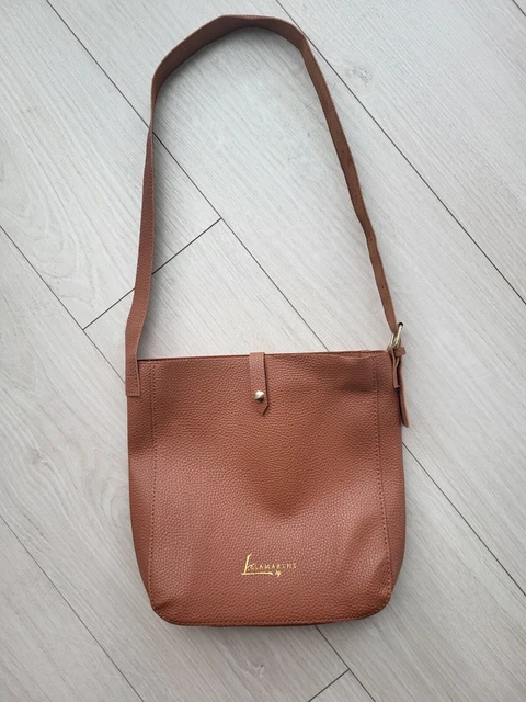 Sac Vintage épaule Didier Lamarthe - Cuir Marron - Occasion - Style Rétro Années 70/80