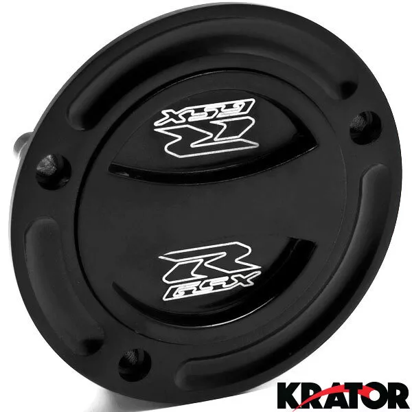 Black Keyless Gas Cap Twist Off Fuel Tank Cap Logo For Suzuki GSXR 600 2004-2015