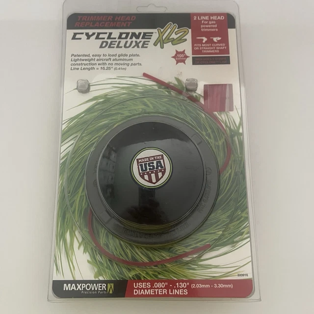 Maxpower Cyclone XL2 Trimmerkopf – Für Große Freischneider, Inkl. 5 Fadenspulen
