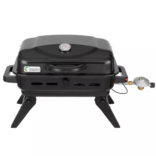 Tepro Tischgasgrill Albany Gas Grill BBQ Garten Tisch Grill Balkon Garten Neu