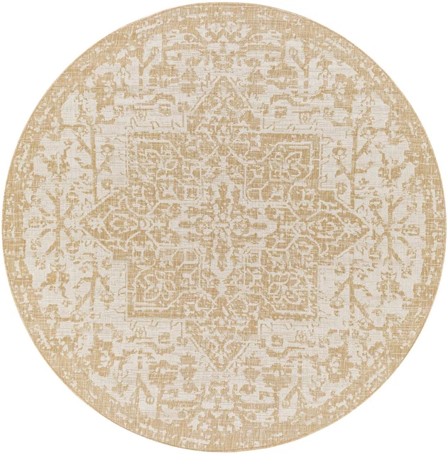 Surya Traditional Eagean Polypropylene 5'3" Round Area Rugs EAG2376-53RD