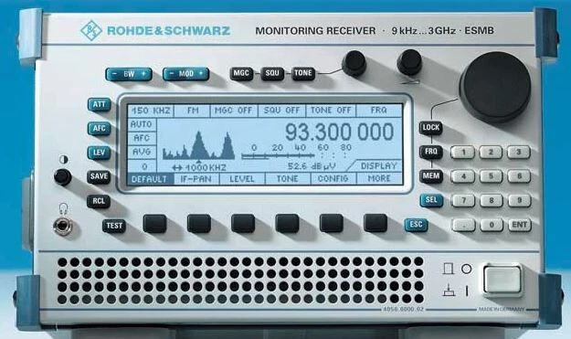 !! Ricevitore di sorveglianza R&S ESMB Rohde und Black ricevitore KW 9kHz-3 GHz KW!! !! Ricevitore di sorveglianza R&S ESMB Rohde und Black ricevitore KW 9kHz-3 GHz KW!!