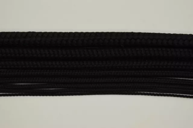 Black Polypropylene Rope Braided Poly Cord Line Sailing Boating Survival Camping 3