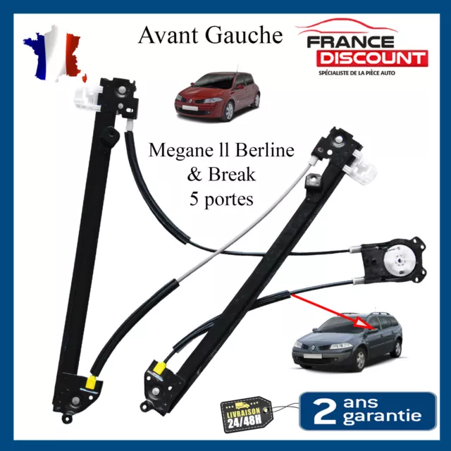 Leve Vitre Avant Gauche pour RENAULT MEGANE II 5 Portes