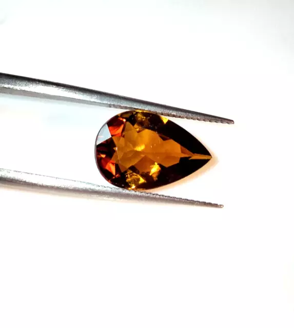 2.45 Ct 100% Natural Tourmaline Loose Gemstone 12X8X4 Pear Yellow Cut 1 A-188