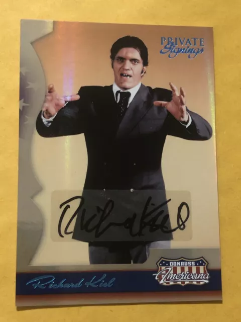 2007 Donruss Americana Richard Kiel Private Signings Autograph /100 - Jaws BOND