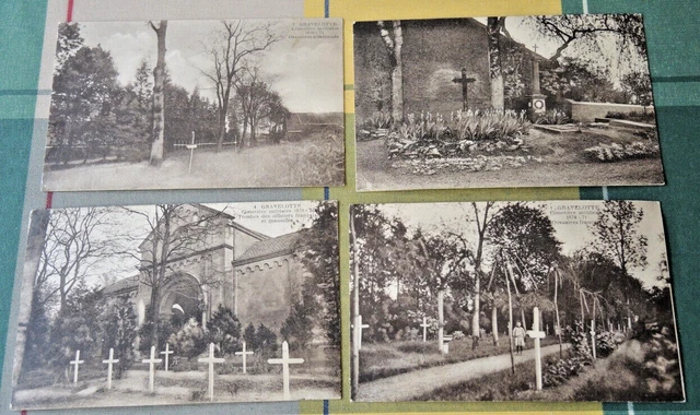 4 POSTCARDS SITES CEMETERIES FRANCO-PRUSSIAN WAR 1870-1871 GRAVELOTTE #3a