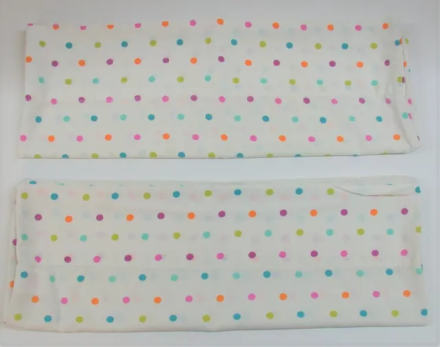 (2) Xhilaration Cotton Blend Pillowcases ~ Dotty Multi ~ 19" x 28" (2) Xhilaration Cotton Blend Pillowcases ~ Dotty Multi ~ 19" x 28"