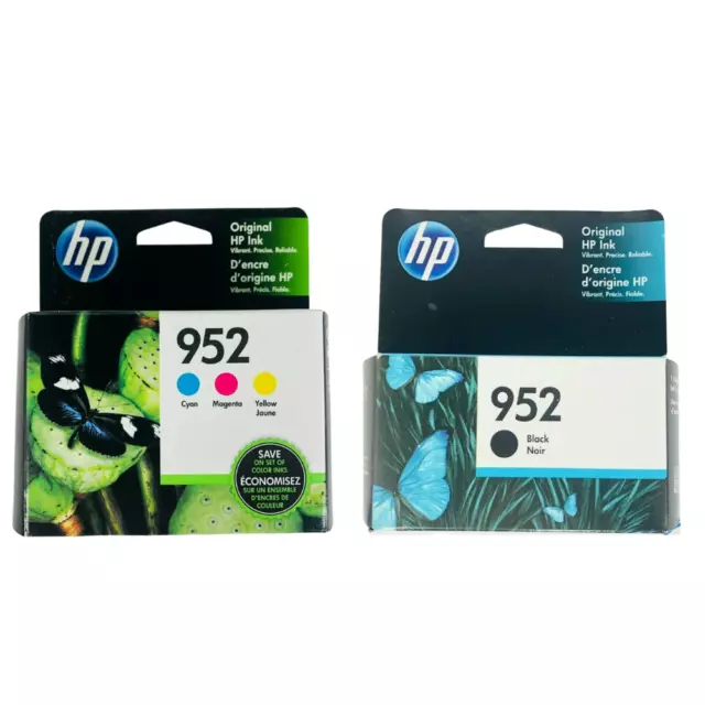 4-PACK GENUINE HP 952 Black & Color Ink OFFICEJET PRO 8710 SEALED Box