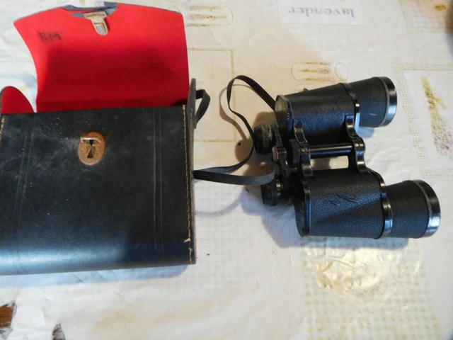 BELLE ANCIENNE PAIRE de JUMELLES RUSSES USSR 8X30 dans ETUI CUIR COLLECTION D EUR 39,00 - FR