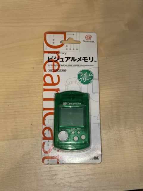 Sega Dreamcast * CLEAR GREEN  VMU  * Japan EX Tested And Working Boxed VGC