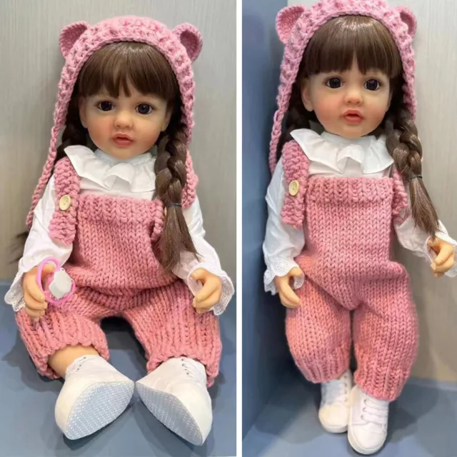 55cm / 22inch Realistic Reborn Doll Cute Girl Dolls Newborn Toddler Kids Gift