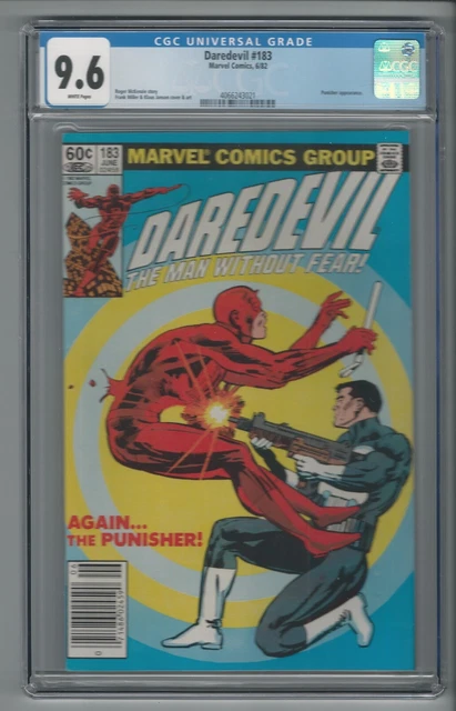Daredevil #183 CGC 9.6 NM+ Daredevil vs. Punisher Marvel Frank Miller Newsstand