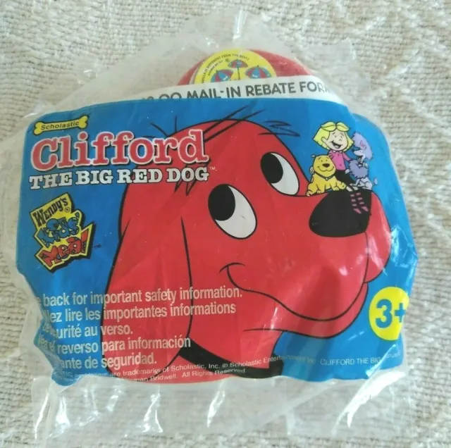 Wendy's Clifford Big Red Dog Head Kids Meal Toy