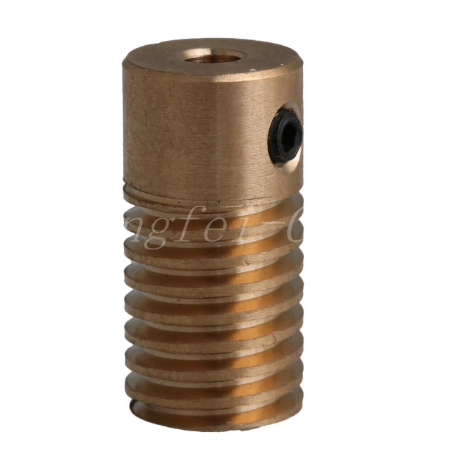 Brass Gear Shaft Yellow Brass Small Volume and Light Weight 20x9.8x3.17mm