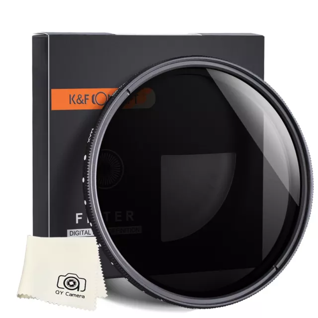 K&F Concept Lens Filter Neutral Density ND2-400 58mm Canon EF 50mm f/1.4 USM