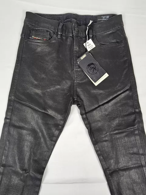 Diesel Herren D-Amny -Y Skinny Stretch  Coated Jeans black Größe 28/32