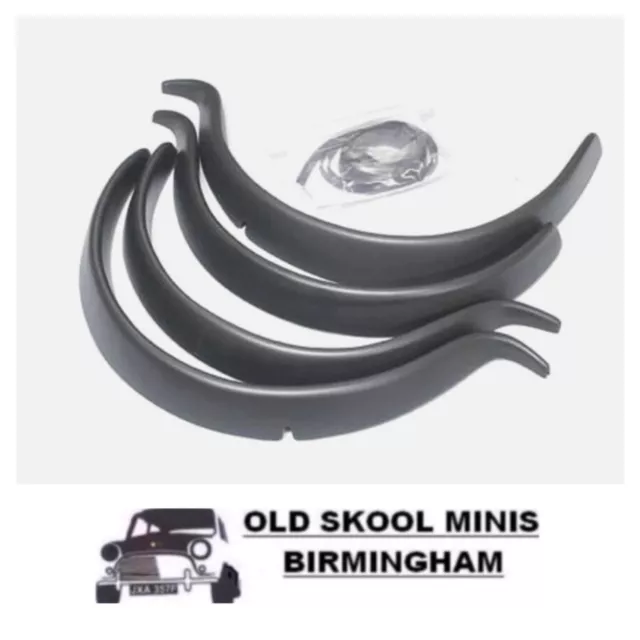 Classic Mini Rave Wheel Arch Set 2 1/2" Plastic Special Arches 2.5" Wide Sp851R