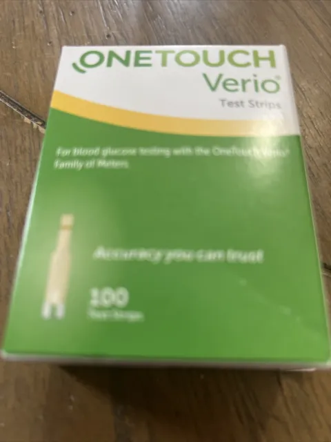 Test Strips One  Touch Verio Test Strips (100 Count) EXP. Dates 07-31-2025