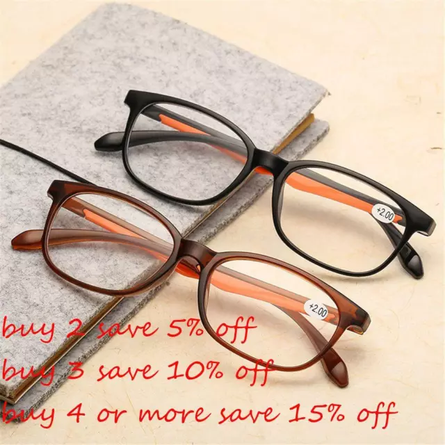 Elegant Vintage Reading Glasses Eye Protection Ultra Light Frame Eyeglasses