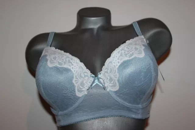 Triumph Bügel BH "Bee Dees Summer Heart 47 Longbra" Gr. 75 F blau