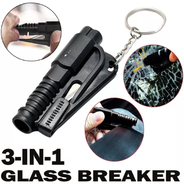 3 in 1 Car Window Glass Breaker Emergency Escape Tool Safety Seat Belt Cutter