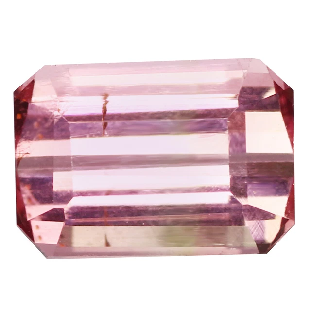 1.44 Ct Phenomenal Octagan 7.8 x 5.5 MM Pink Nigeria Natural Pink Tourmaline