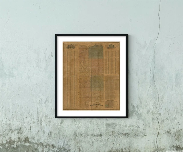 1875 MAP KING'S land owners map of Gasconade County, Missouri carefully compi £34.91