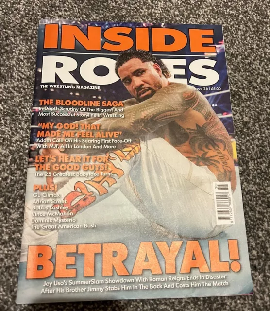 Inside The Ropes Issue 36 September 2023 Wrestling Magazine