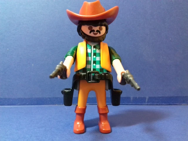 PLAYMOBIL WESTERN Cow boy du Far West avec chemise verte, texan marron (3CB) EUR 3,95 - PicClick FR