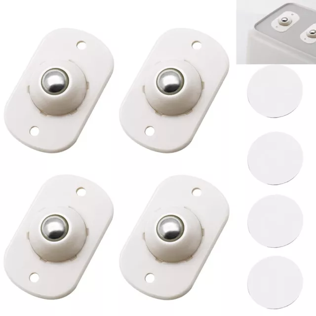 4 Pcs Self Adhesive Casters Universal Wheels 360 Degrees Rotatable 1.75"