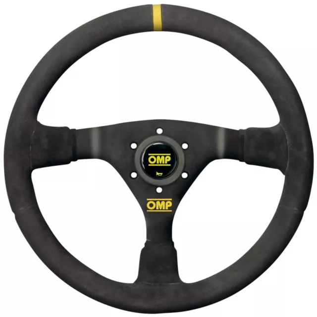 OMP WRC Rally / Competition 350mm Dia Suede Steering Wheel - Black