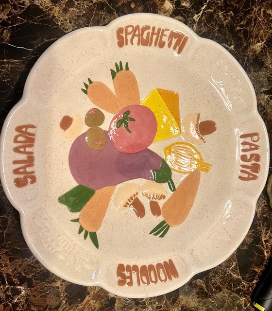 Italian hand made large serving bowl