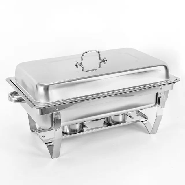 Stainless Steel Chafing Dish Set 9-Liter Party Buffet Catering Food Warmer Pan 2