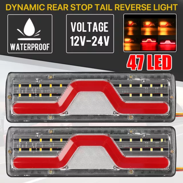 LED-MARTIN DYNAMIC Rückleuchten Set für Anhänger und Trailer mit  dynamischen Fahrtrichtungsanzeiger 
