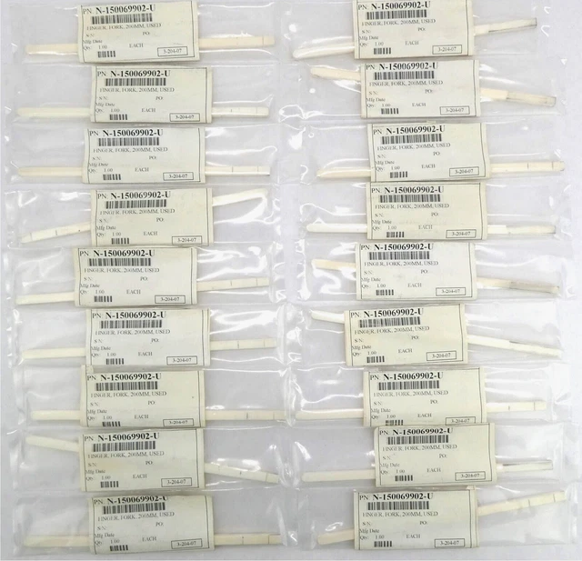 Novellus Systems N-150069902-U 200mm Wafer Fork Finger Lot of 18 Working Surplus