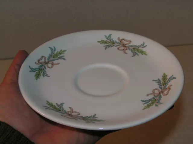 Canadian Pacific Railroad China Saucer in the Bows & Leaves Pattern RR/BS