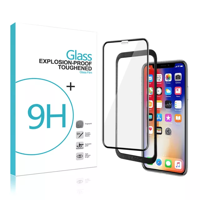 11D Glas für iPhone 11/12/XR/7/8 Schutzfolie Displayfolie Schutzglas  Hartglas 9H