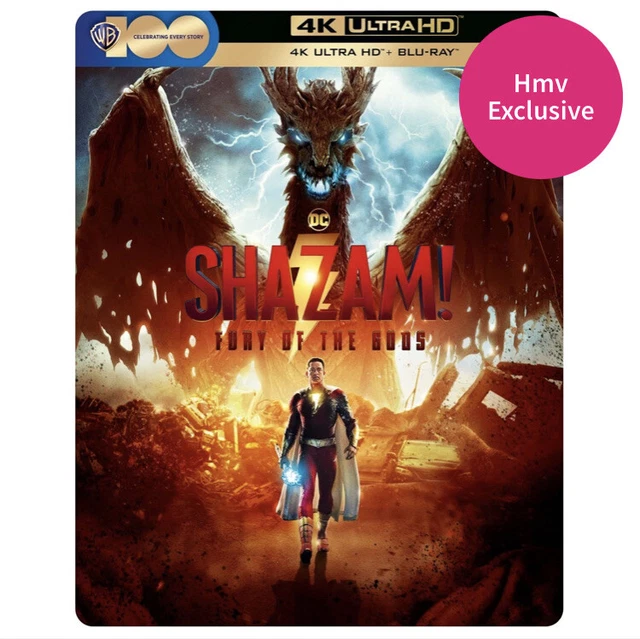 SHAZAM! FURY OF The Gods 4k Uhd Steelbook HMV Exclusive PRE-SALE £39.99