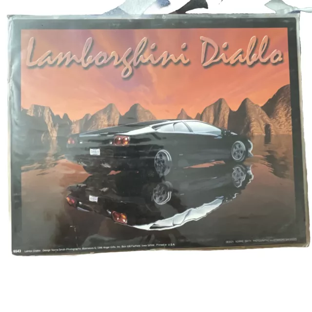 Lamborghini Diablo Vintage Poster 8”x10”