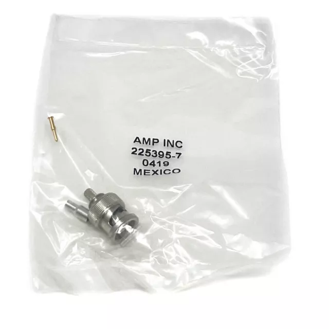 TE Connectivity AMP 225395-7 BNC Connector RF Coaxial Plug Bayonet Crimp, Male 3