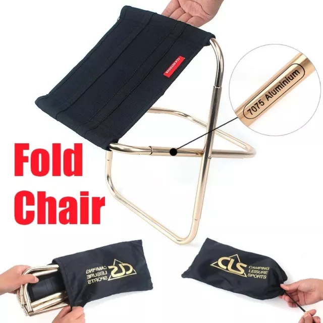 Mini Portable Folding Chair Outdoor Fishing Camping Picnic Travel Beach Stool
