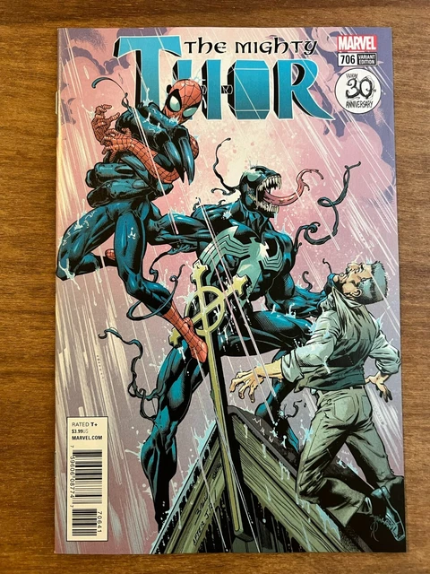 Mighty Thor #706 Venom Variant First Print Marvel Comics (2018) Spider-Man Nm/Vf