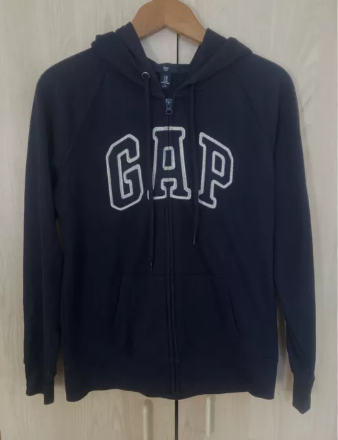 GAP Navy Zip Up Hoodie Sweatshirt Medium. Clothing Fashion Casual