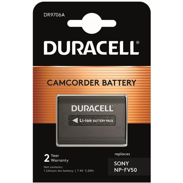 Duracell Li-Ion Battery 700mAh for Sony NP-FV50 DR9706A