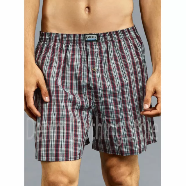 Men Knocker Boxer Trunk 3 6 12 Pack Lot Plaid Shorts Checkered Underwear Briefs 2