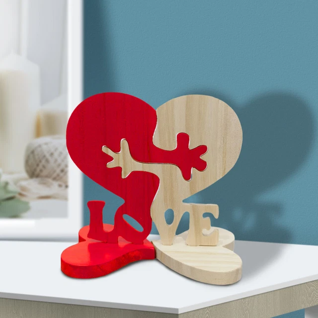 Einsamkeitsreduktions-ornament Holzherz Valentinstag Umarmung