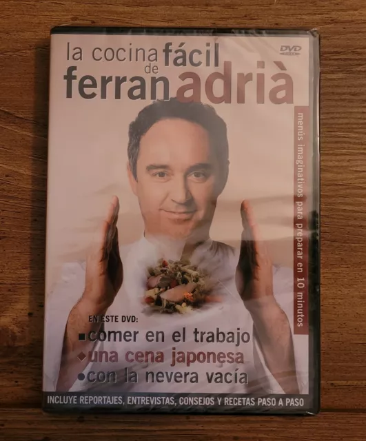 La Cocina Facil De Ferran Adria dvd Comer en el trabajo NEW SEALED Nuevo Cooking